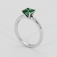 1.06 Ct. Green Tourmaline Ring, Silver 2