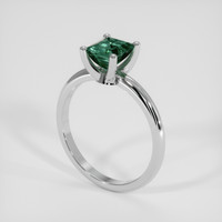 1.04 Ct. Green Tourmaline Ring, Silver 2