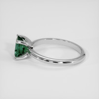 1.04 Ct. Green Tourmaline Ring, Silver 4