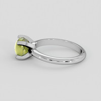 1.52 Ct. Green Chrysoberyl Ring, Silver 4