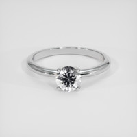 0.83 Ct. White Sapphire Ring, Silver 1