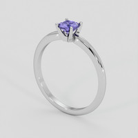 0.82 Ct. Violet Sapphire Ring, Silver 2