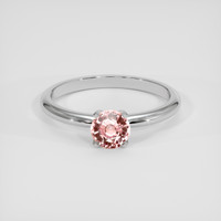 0.74 Ct. Padparadscha Sapphire Ring, Silver 1