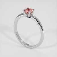 0.74 Ct. Padparadscha Sapphire Ring, Silver 2