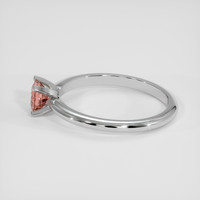 0.74 Ct. Padparadscha Sapphire Ring, Silver 4