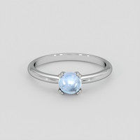 0.89 Ct. Blue Sapphire Ring, Silver 1