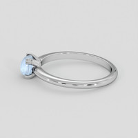 0.89 Ct. Blue Sapphire Ring, Silver 4