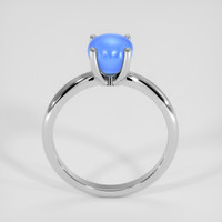 3.66 Ct. Blue Sapphire Ring, Silver 3