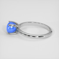 3.66 Ct. Blue Sapphire Ring, Silver 4