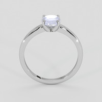 1.21 Ct. Greyish Blue Sapphire Ring, Silver 3