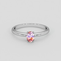 0.42 Ct. Bi Color Sapphire Ring, Silver 1