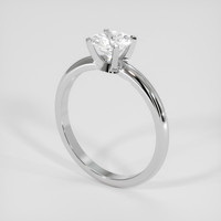 0.94 Ct. White Sapphire Ring, Silver 2