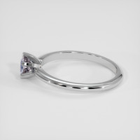 0.49 Ct. Bluish Purple Sapphire Ring, Silver 4