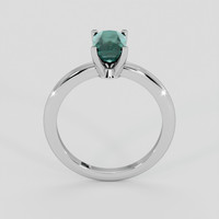 1.61 Ct. Bluish Green Sapphire Ring, Silver 3