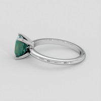 1.61 Ct. Bluish Green Sapphire Ring, Silver 4