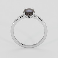 2.09 Ct. Black Sapphire Ring, Silver 3