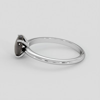 2.09 Ct. Black Sapphire Ring, Silver 4