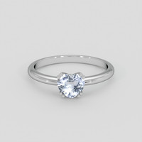 0.69 Ct. Greyish Blue Sapphire Ring, Silver 1