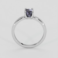 1.15 Ct. Bluish Grey Sapphire Ring, Silver 3