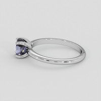1.15 Ct. Bluish Grey Sapphire Ring, Silver 4