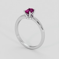 0.50 Ct. Pinkish Purple Sapphire Ring, Silver 2