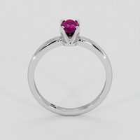 0.50 Ct. Pinkish Purple Sapphire Ring, Silver 3