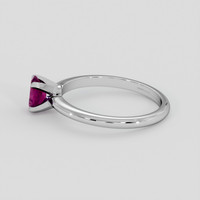 0.50 Ct. Pinkish Purple Sapphire Ring, Silver 4