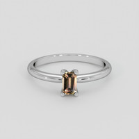 0.41 Ct. Brown Sapphire Ring, Silver 1