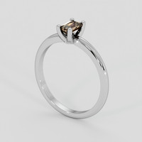 0.41 Ct. Brown Sapphire Ring, Silver 2