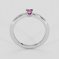 0.26 Ct. Purplish Pink Sapphire Ring, Silver 3