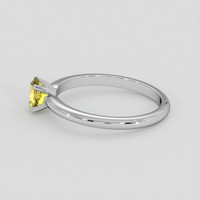 0.53 Ct. Yellow Sapphire Ring, Silver 4