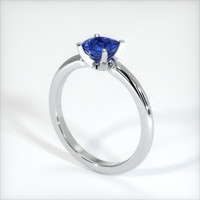 1.08 Ct. Blue Sapphire Ring, 10K White Gold 2