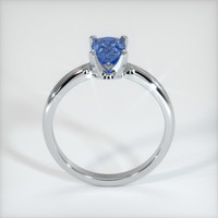 0.77 Ct. Blue Sapphire Ring, 10K White Gold 3