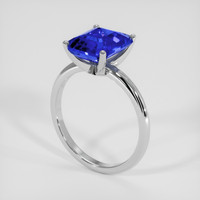 5.06 Ct. Blue Sapphire Ring, 10K White Gold 2