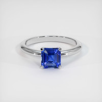 1.07 Ct. Blue Sapphire Ring, 10K White Gold 1