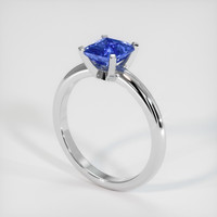 1.07 Ct. Blue Sapphire Ring, 10K White Gold 2