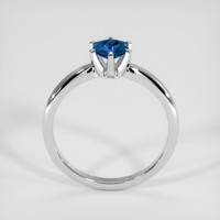 0.49 Ct. Blue Sapphire Ring, 10K White Gold 3