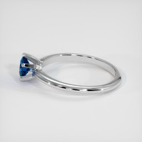 0.49 Ct. Blue Sapphire Ring, 10K White Gold 4