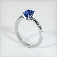 2.04 Ct. Blue Sapphire Ring, 10K White Gold 2