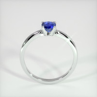 0.59 Ct. Blue Sapphire Ring, 10K White Gold 3