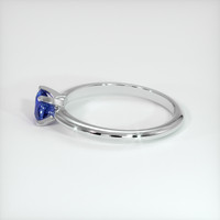 0.59 Ct. Blue Sapphire Ring, 10K White Gold 4