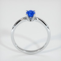 0.96 Ct. Blue Sapphire Ring, 10K White Gold 3