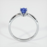 0.95 Ct. Blue Sapphire Ring, 10K White Gold 3