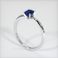 0.98 Ct. Blue Sapphire Ring, 10K White Gold 2