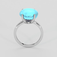 8.85 Ct. Blue Turquoise Ring, 10K White Gold 3