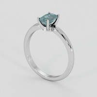 0.90 Ct. Alexandrite Ring, 10K White Gold 2