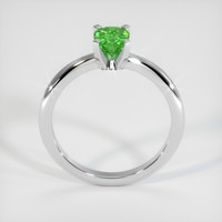 0.73 Ct. Yellowish Green Chrome Tourmaline Ring, 10K White Gold 3
