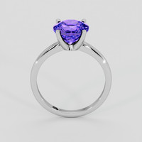2.60 Ct. Violetish Blue Tanzanite Ring, 10K White Gold 3