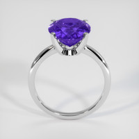 4.42 Ct. Violet Tanzanite Ring, 10K White Gold 3