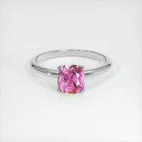 1.51 Ct. Pink Sapphire Ring, 10K White Gold 1